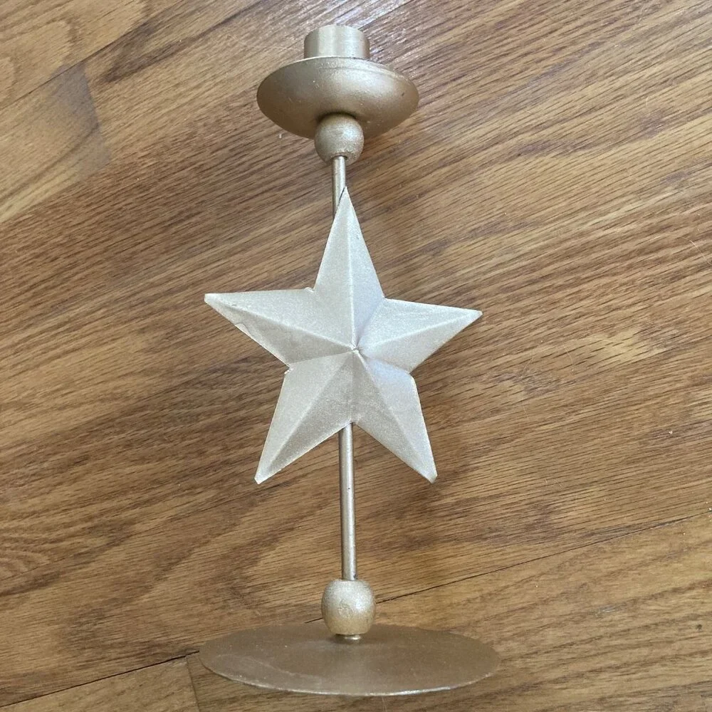 Celestial Moon & Star Candlestick Holders - Set of 2 - Picture 8 of 15